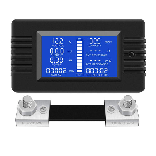 0-200V 0-100A LCD Digital Multimeter Voltmeter Ammeter M612875