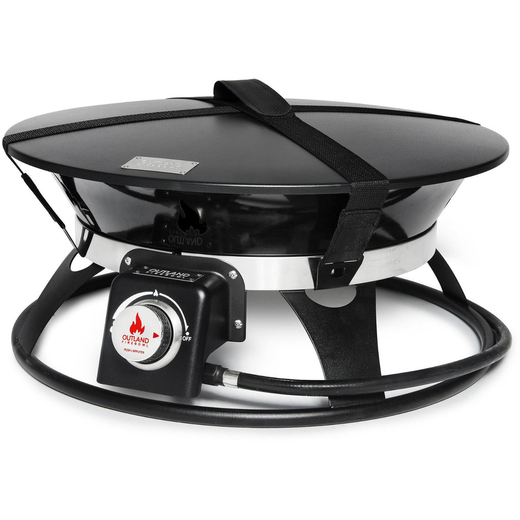 21 Inch Steel Portable Propane Fire Pit with Cover and Carry Kit K154861