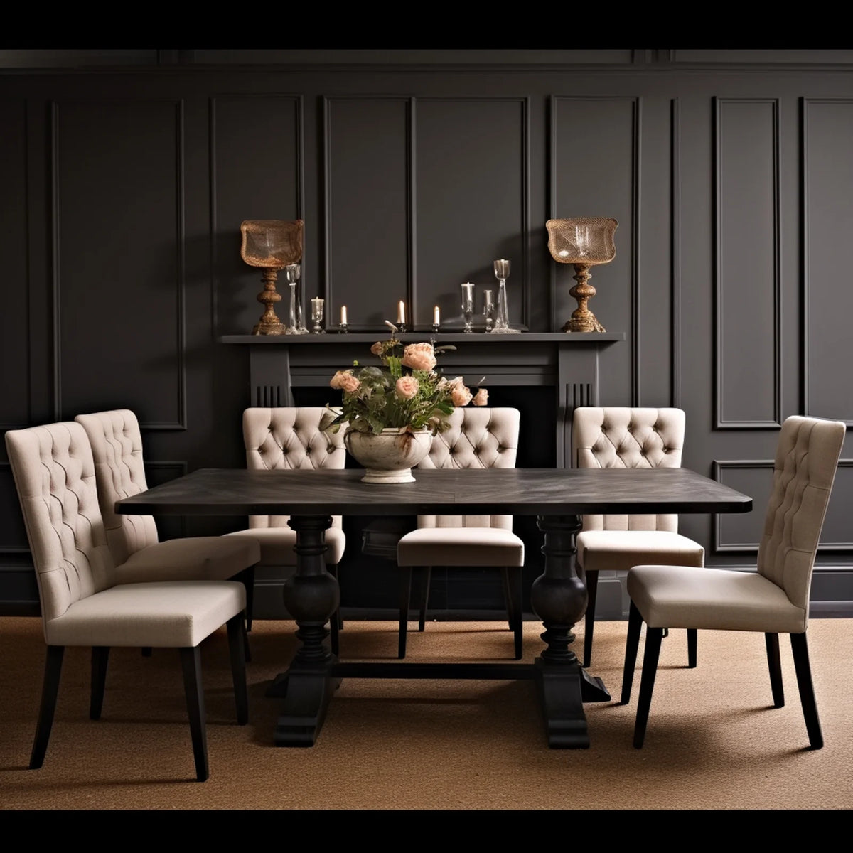 Light Brown Dining Chairs Set of 2 Z325551