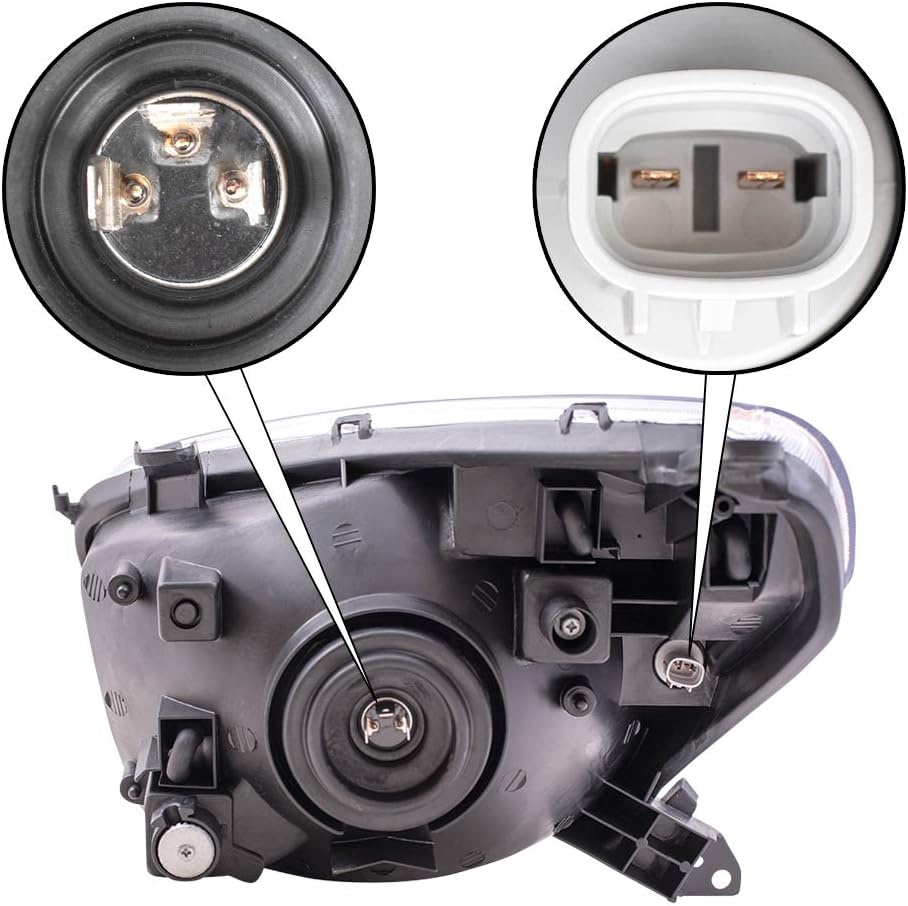 Halogen Combination Headlight Assemblies for 2001-2003 Rav4 N606