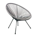 Gray Acapulco Sun Oval Outdoor Patio Chair U9851