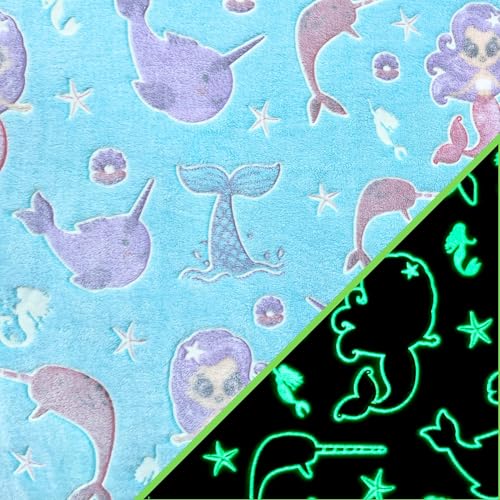 Shark Stuffed Animal with Blanket Inside 3-in-1 Pillow 29" Plush 60"x40" Glow-in-The-Dark Blanket V9873