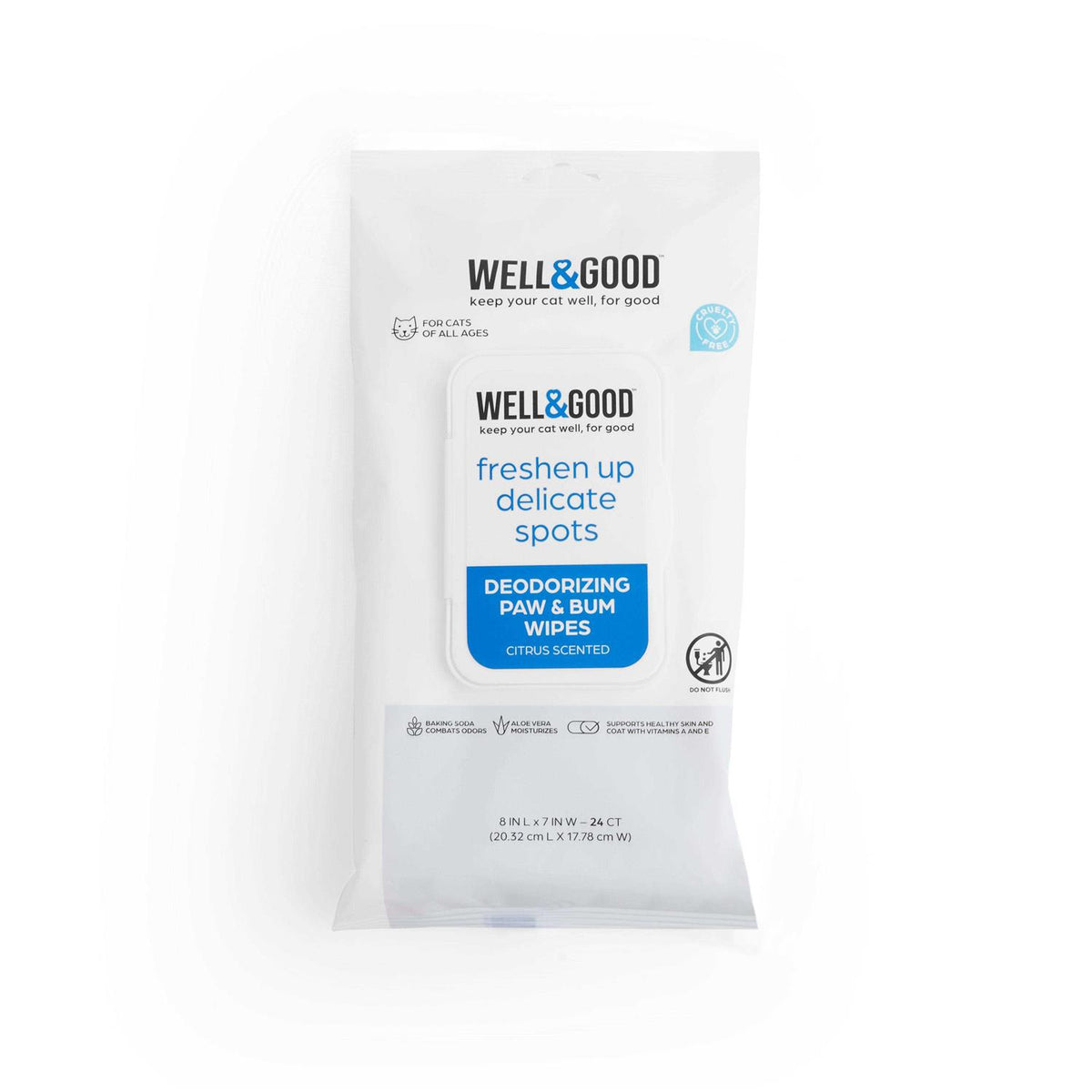 Deodorizing Paw and Bum Wipes U2590