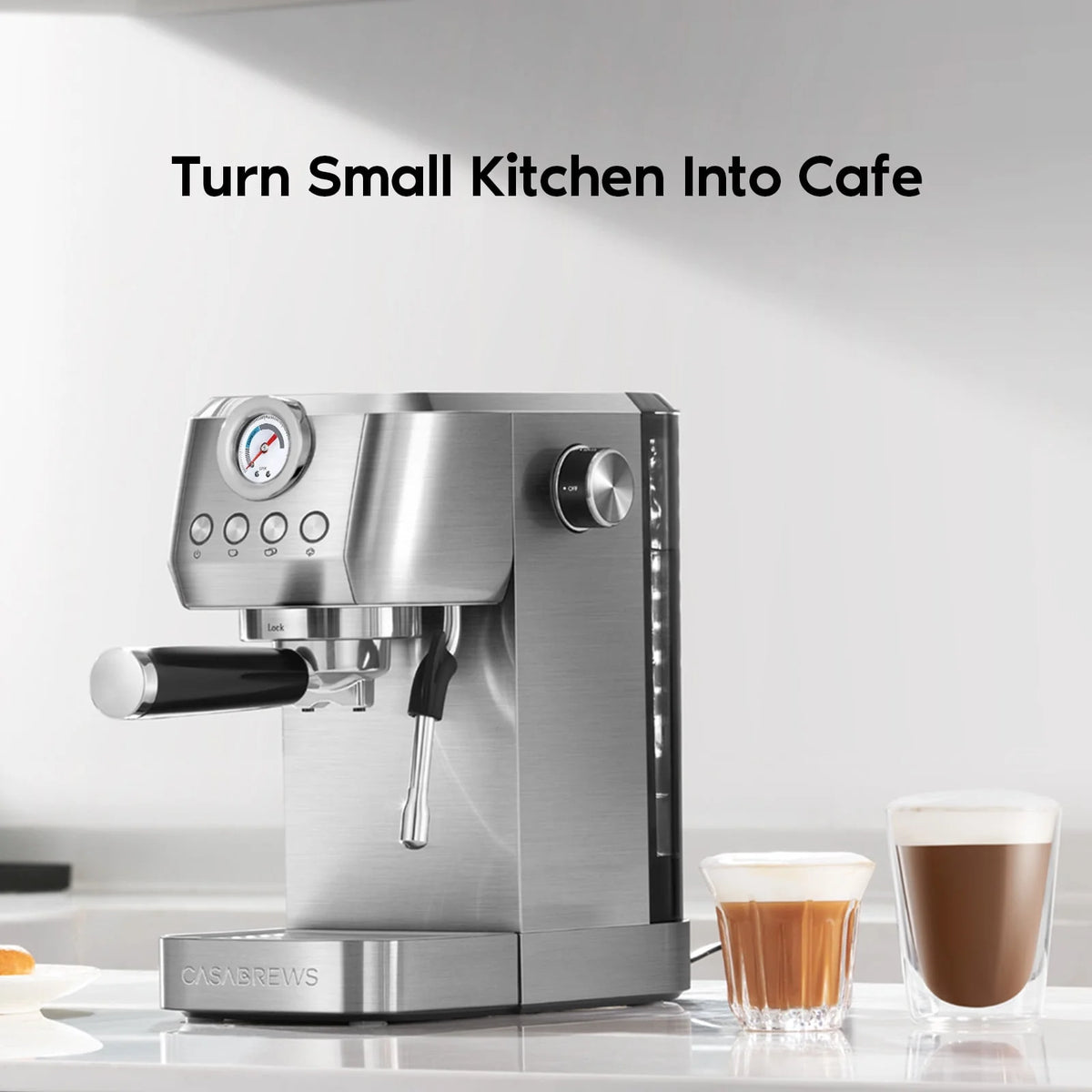 20 Bar Espresso Machine with Milk Frother Steam Wand G1619