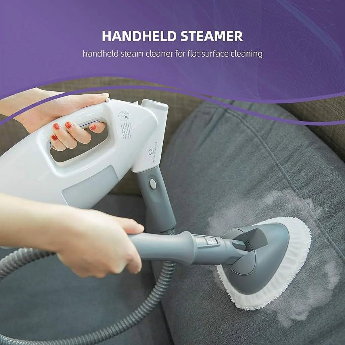 White Multi-Functional Steam Mop D8169