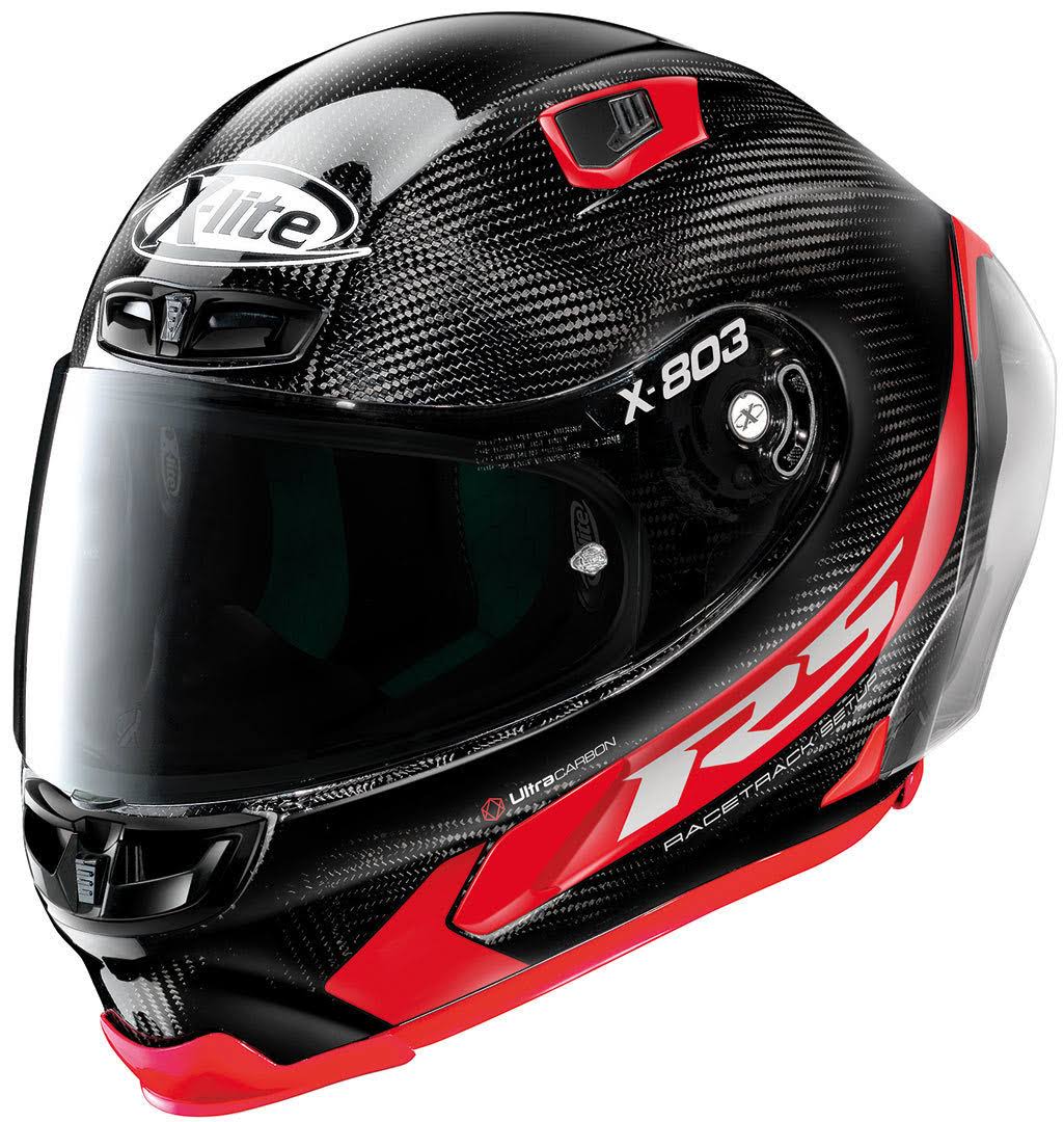 X-803 RS Ultra Carbon Hot Lap Black / Red Helmet K48897