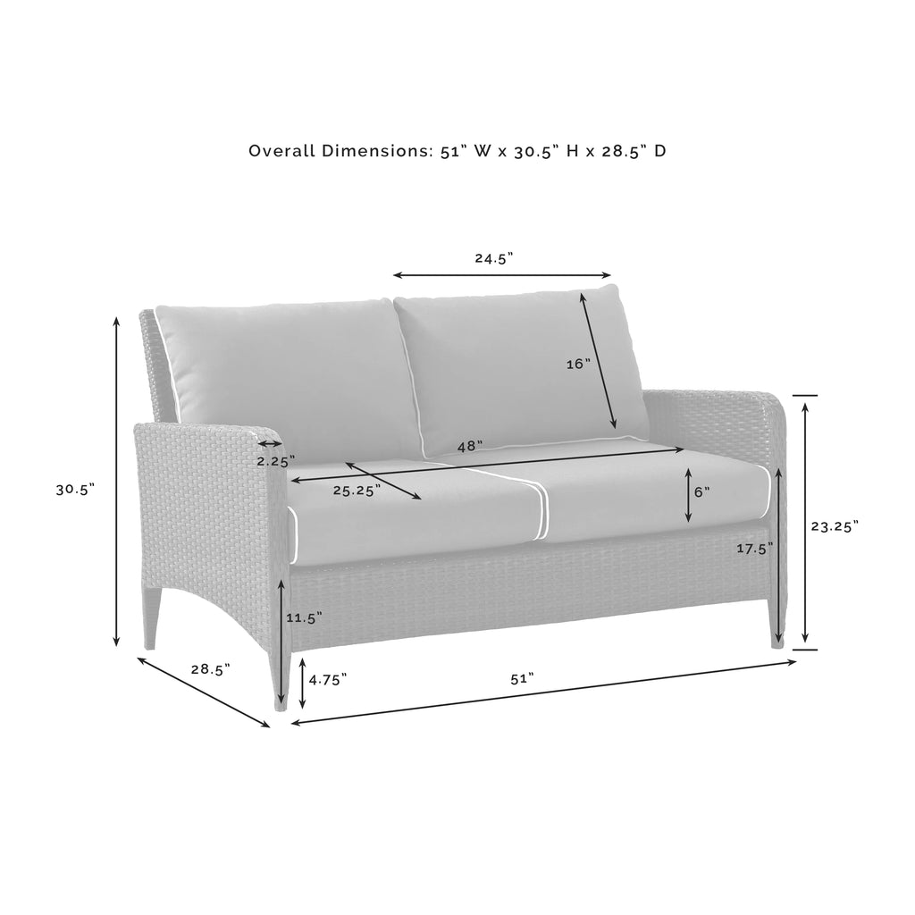 Sangria Outdoor Wicker Loveseat H479939