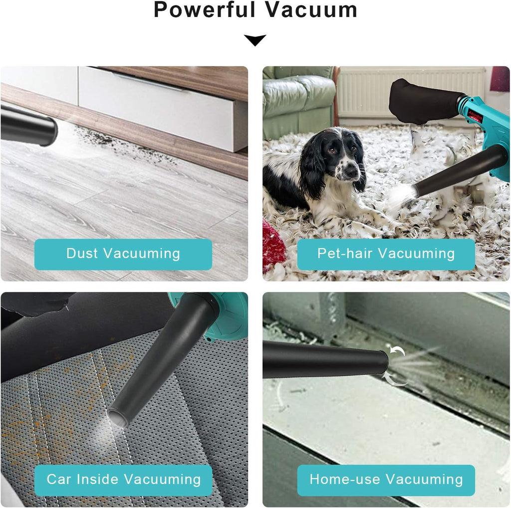 Cordless 2-in-1 Electric Handheld Leaf Blower/Vacuum with 18V 2.0 Ah Lithium Battery, Pack of 2 X992890