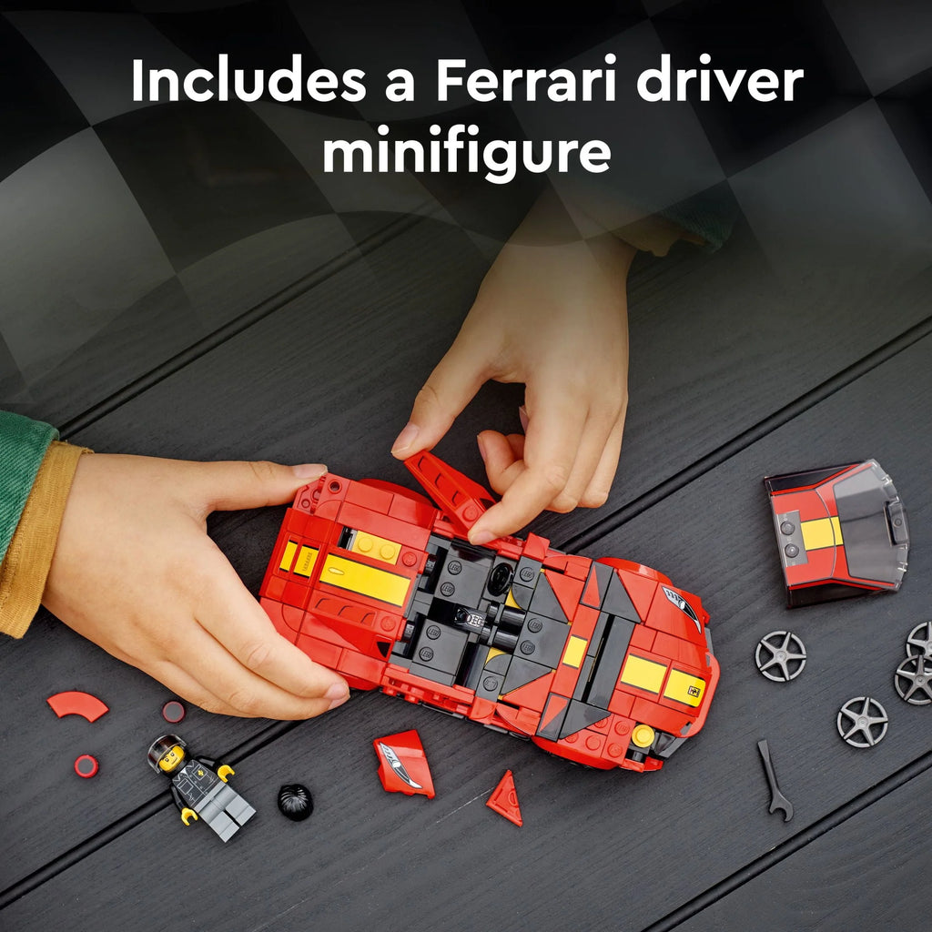 Red Race Car Building Kit with Racing Driver Minifigure P42920