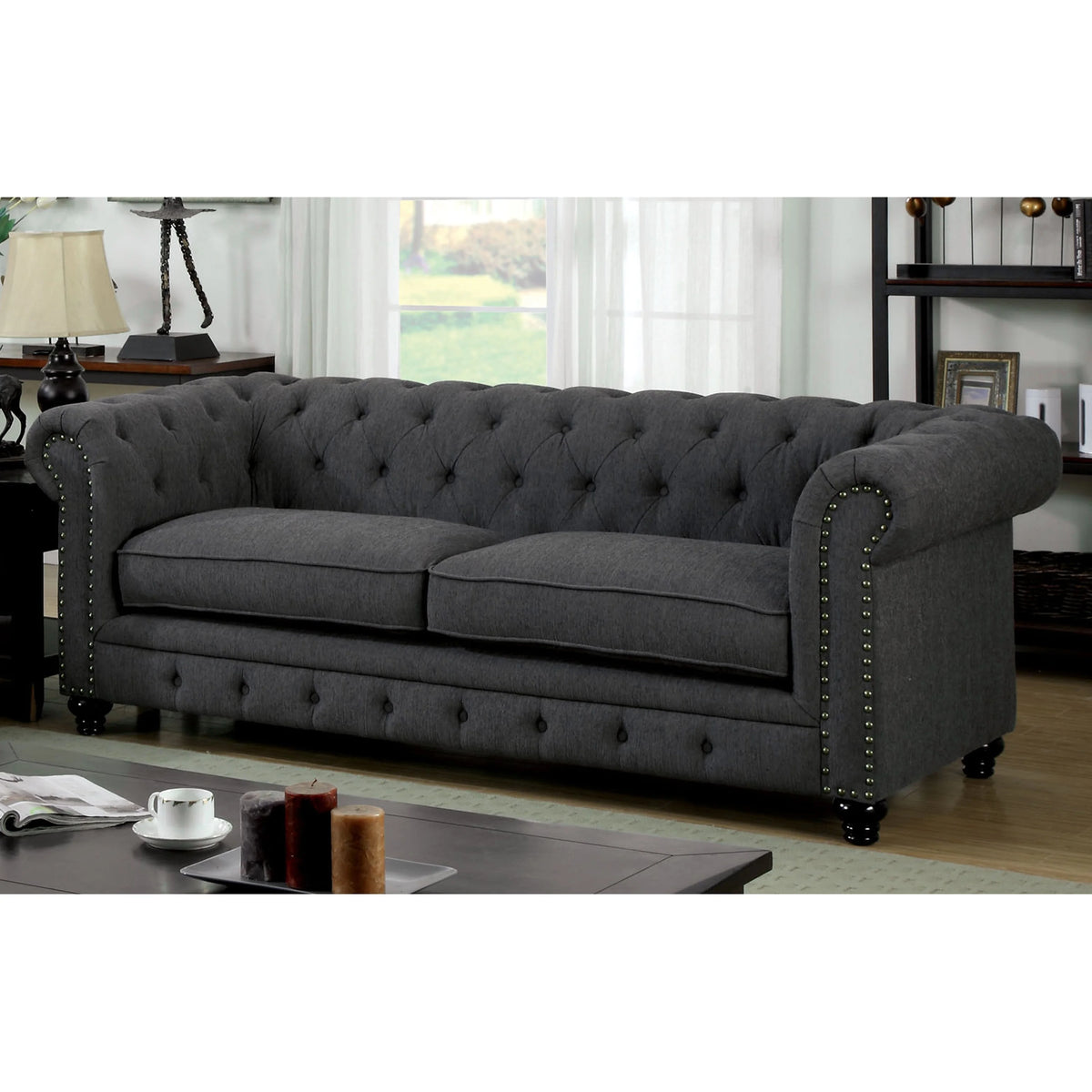 Fabric Upholstered Sofa W3358
