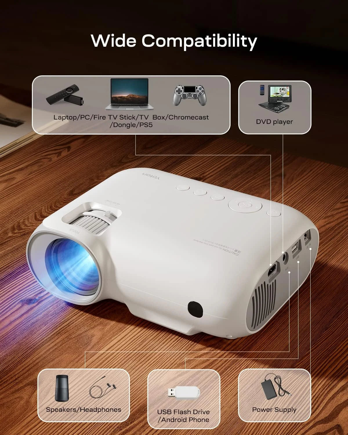 4K Ultra HD Smart Projector 1080P G82925