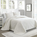Oversized 3 Piece Reversible Bedspread Coverlet Set, King / Cal King, Taupe W72689