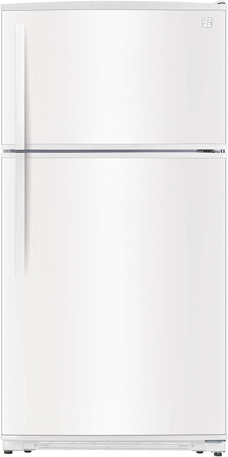 White Top-Freezer Refrigerator with LED Lighting, 20.8 Cubic Ft. Total Capacity O270