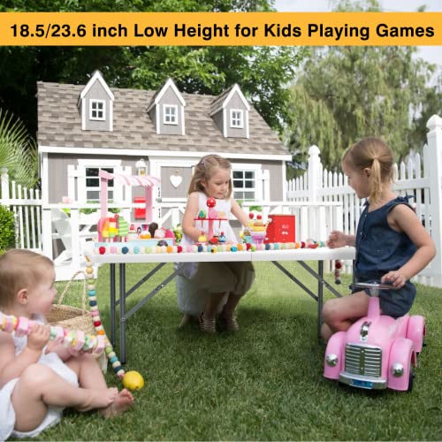 8 Foot Plastic Folding Picnic Table with Carry Handle N53889