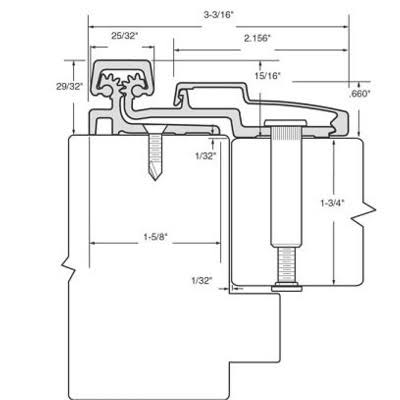 Heavy Duty Full Surface Continuous Hinge X715