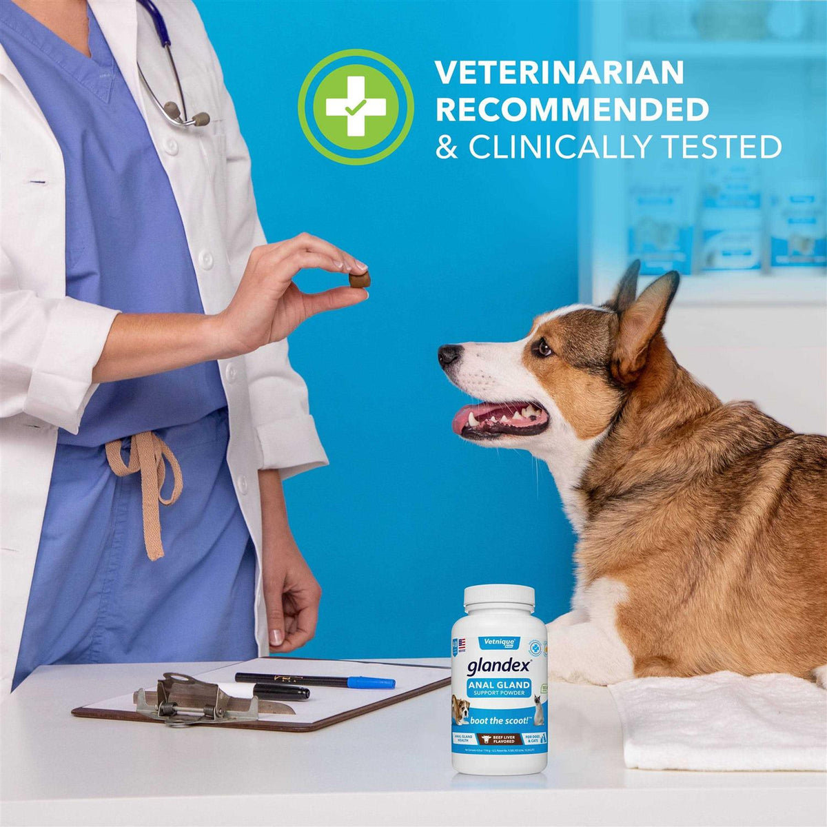 Anal Gland Support Powder for Dogs & Cats U62007