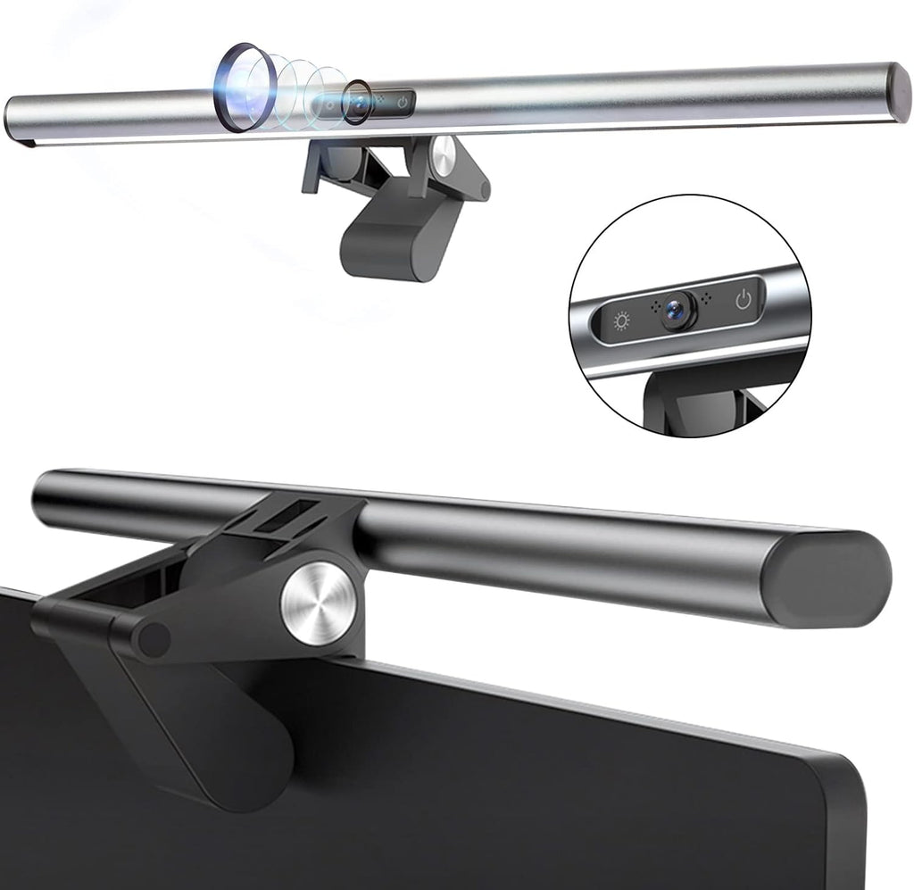 Monitor Light Bar with Webcam, USB Powered, Hue Adjustable, Touch Control L9564