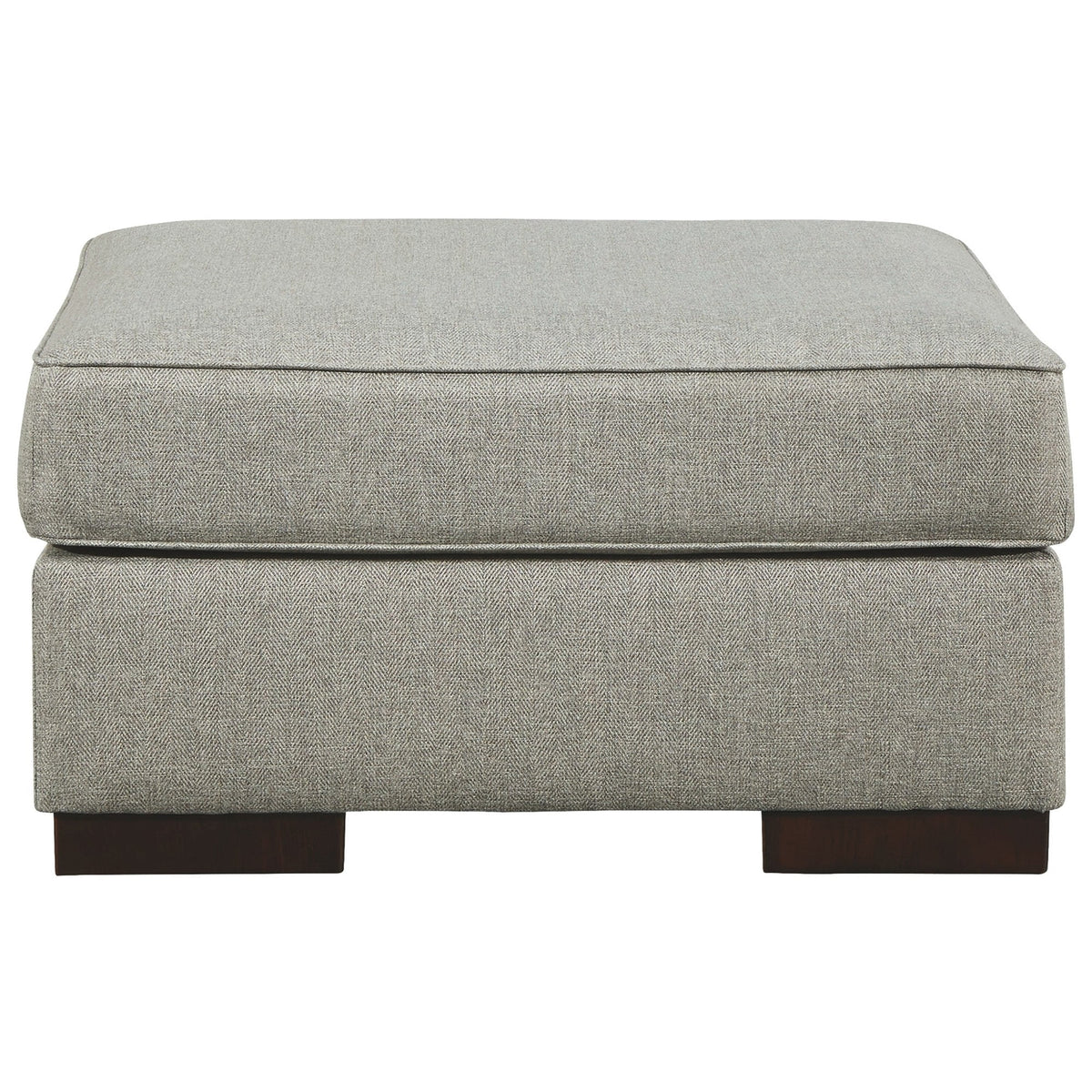 Blue Oversized Fabric Accent Ottoman M251