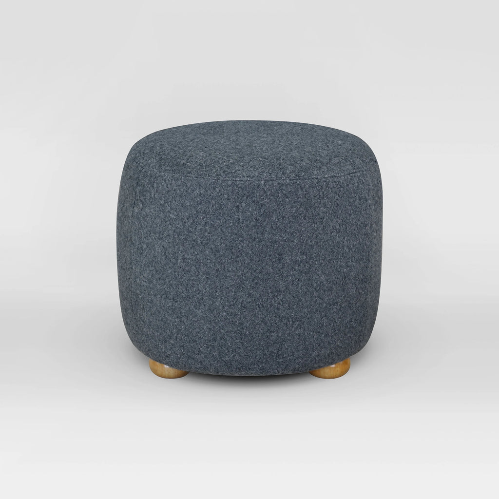 Blue Round Ottoman J496502