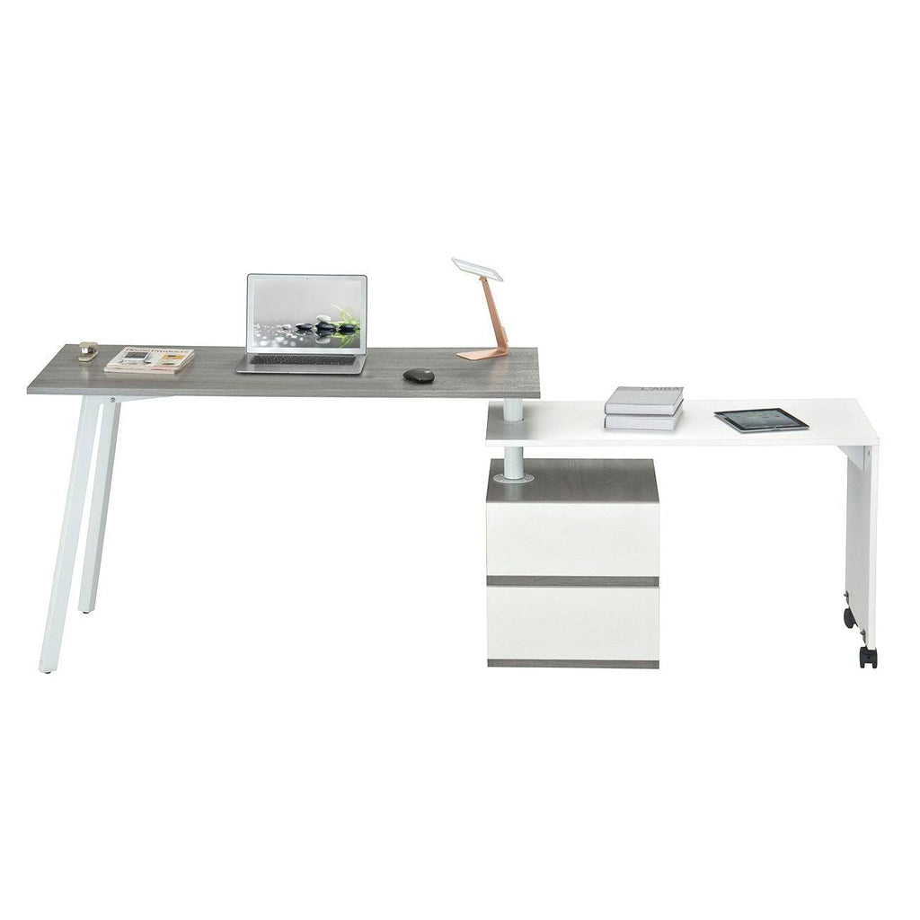 Gray Rotating Multi-Positional Desk N921