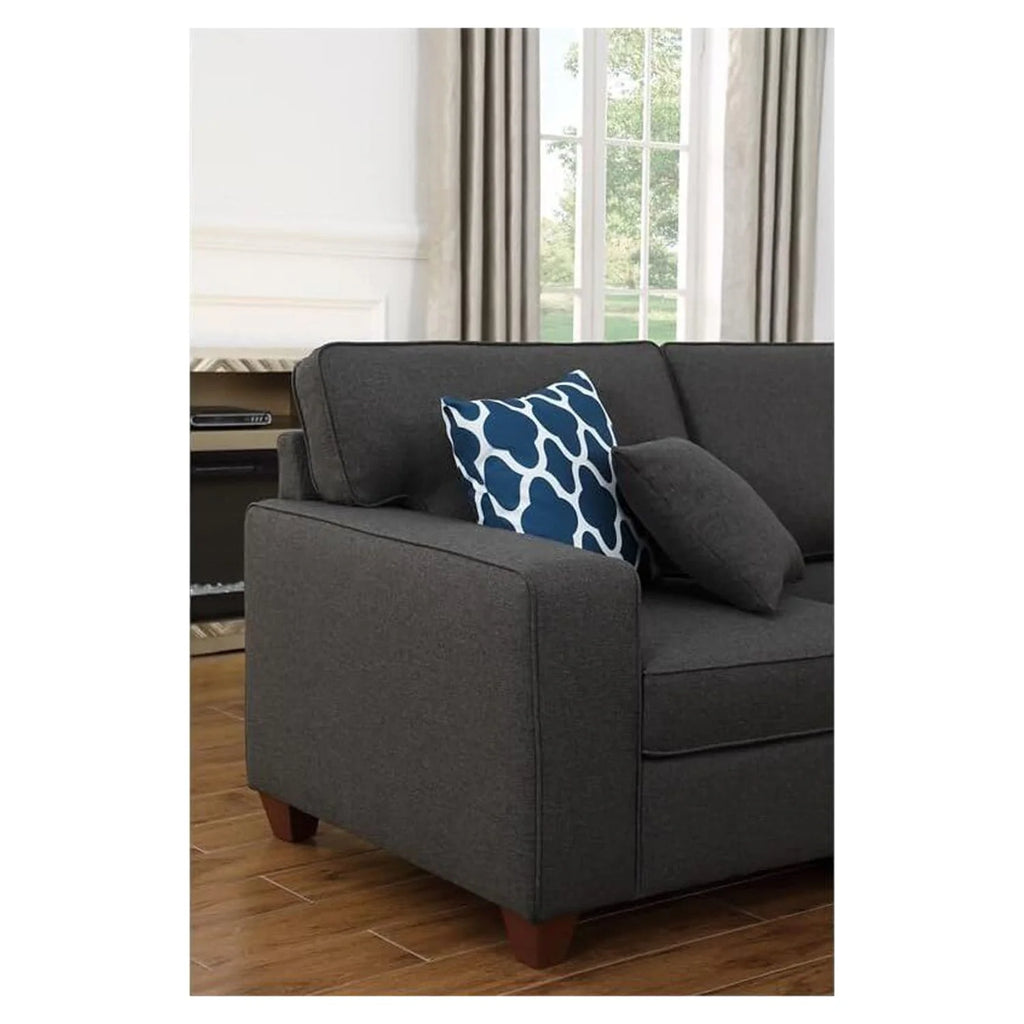 8-Piece Upholstered Fabric Sectional W814386