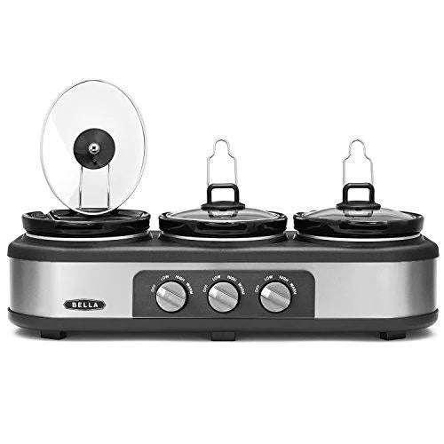 Stainless Steel Triple Slow Cooker and Buffet Server 3 x1.5 QT P792