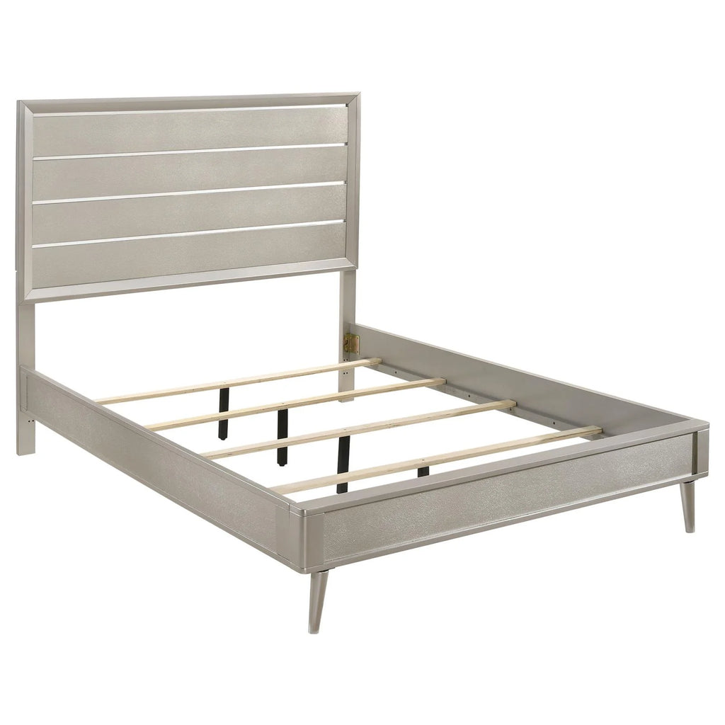 Wood Eastern King Panel Bed C868