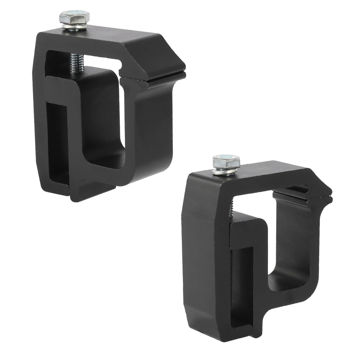 Black Aluminium Alloy Truck Cap Mounting Clamps, 4 Pcs U45035