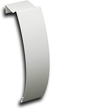 Galvanized Steel Baseboard Heater Cover in White 4 ft with End Caps Q1196