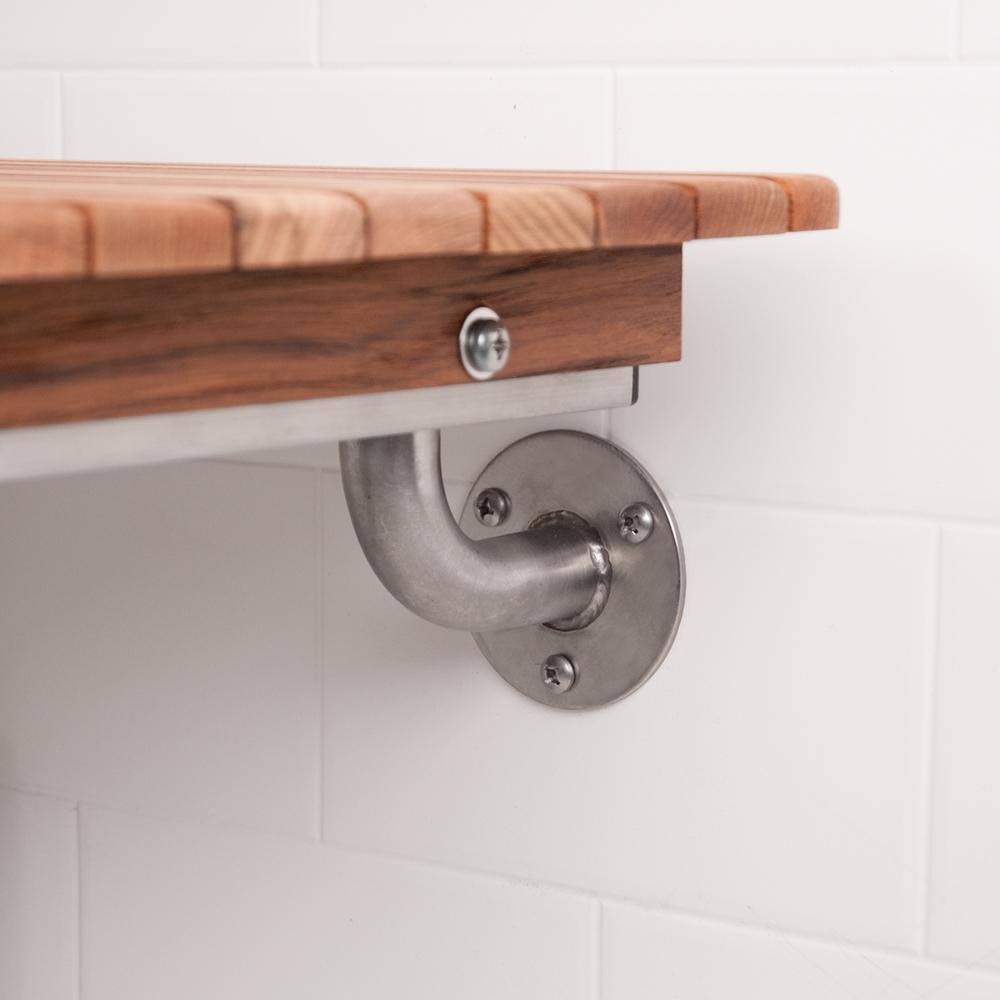 Teak Wall Mount Shower Seat 36x22 S812335