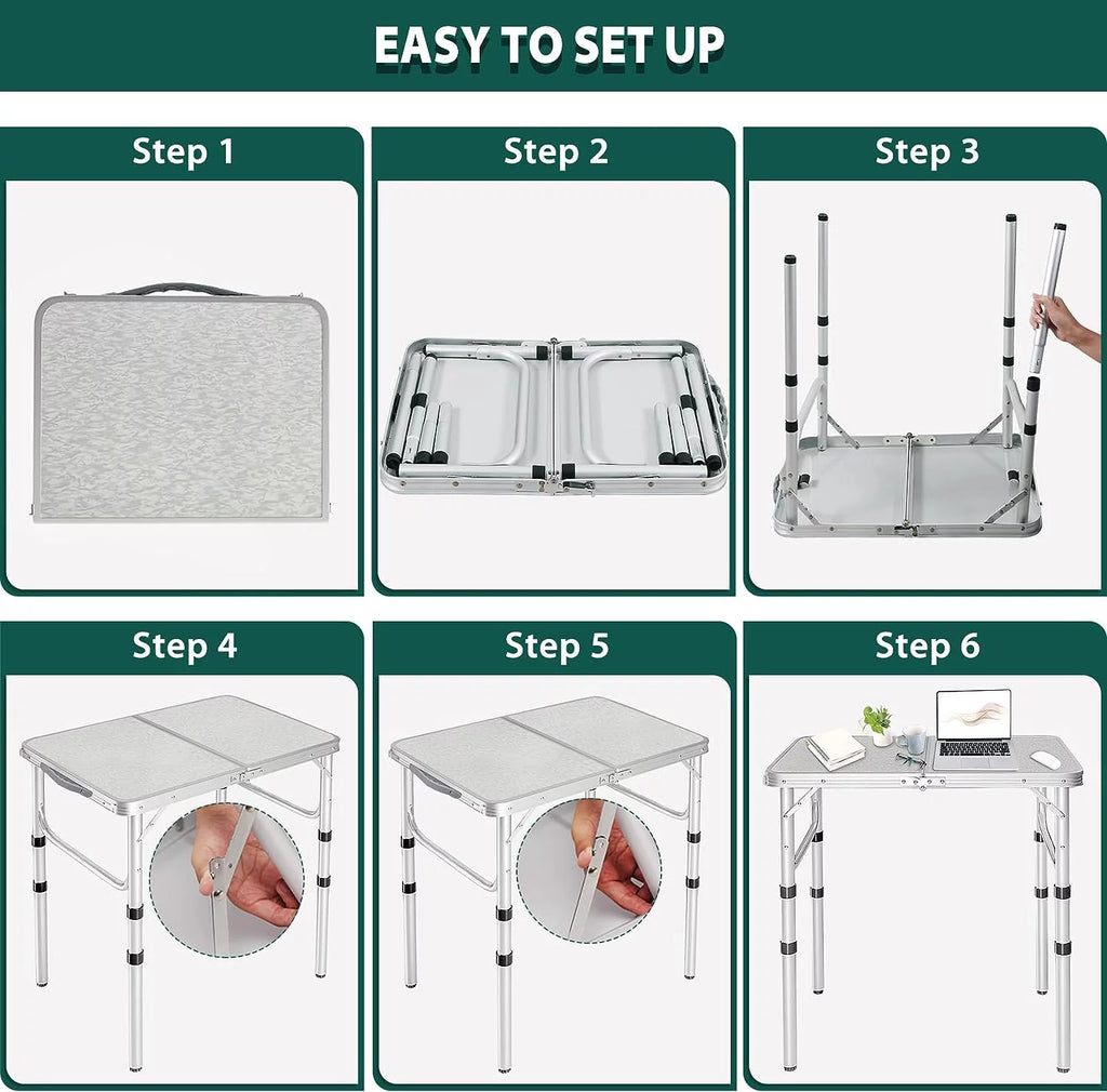 Small Aluminum Folding Camping Table S4502