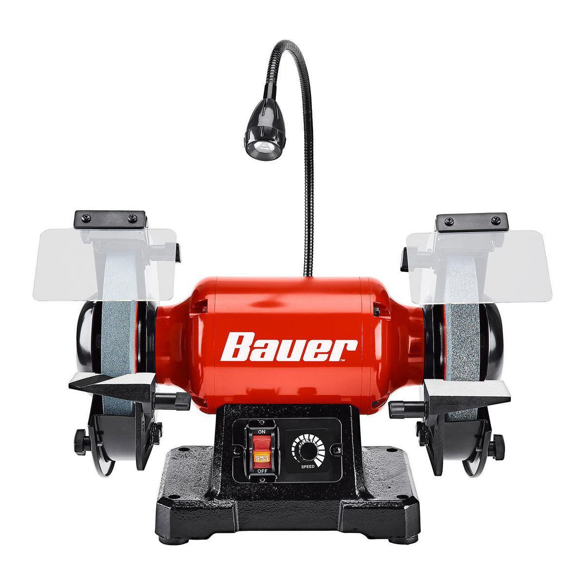 8 in. Variable-Speed Bench Grinder with LED Work Light M406