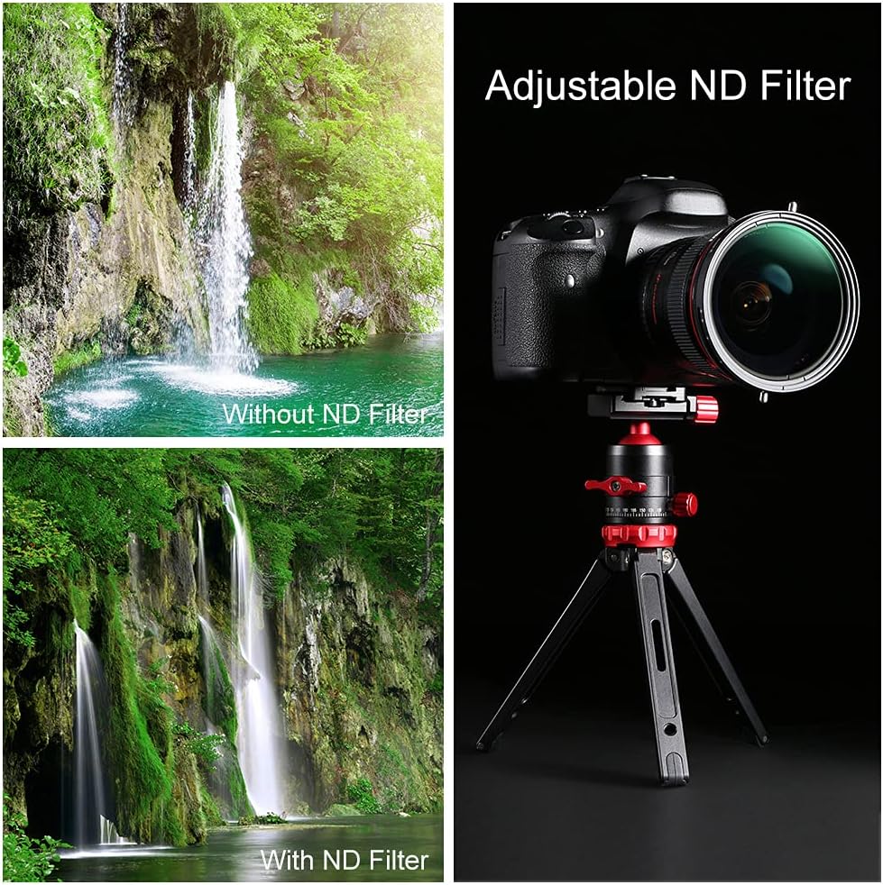 67mm Variable ND2-ND32 ND Filter and CPL Circular Polarizing Filter 2 in 1 P6410