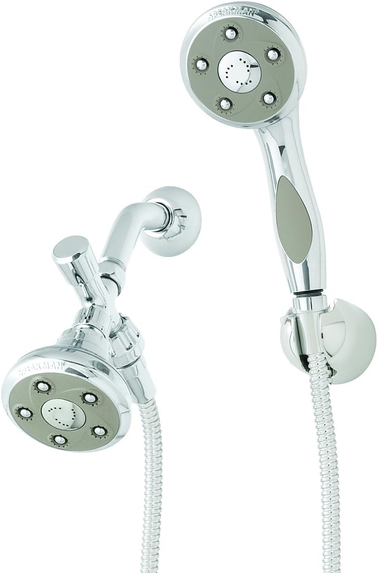 Polished Chrome Handheld Shower and Shower Head Combo A402333