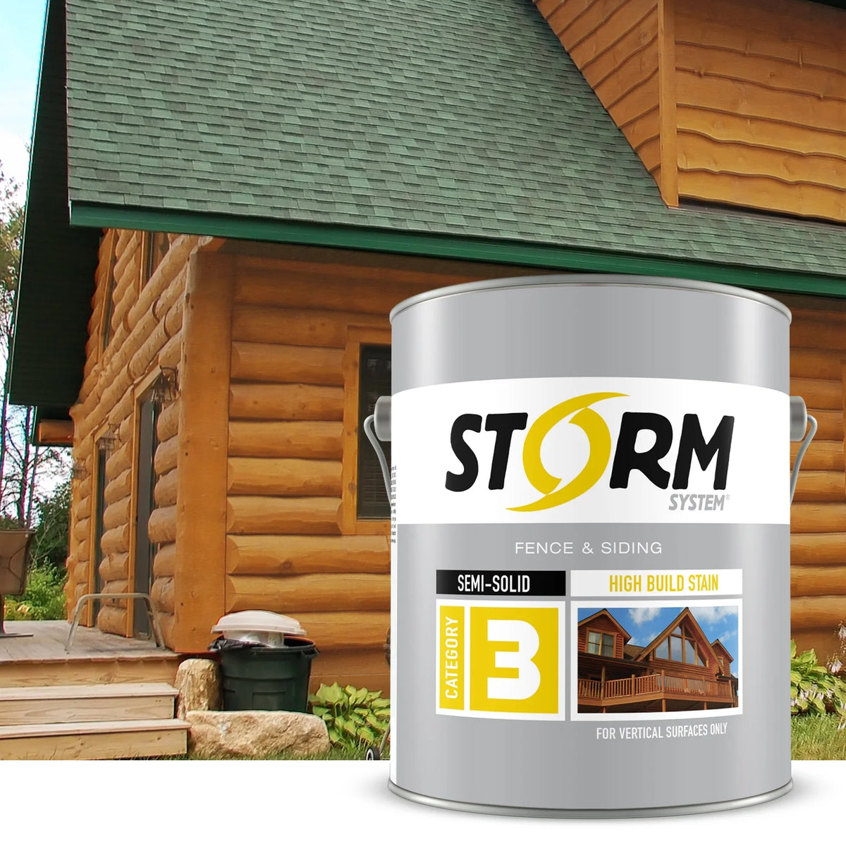 Semi-Transparent Log & Siding Stain + Sealer Teak 1 Gallon Z6802