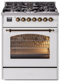 White Dual Fuel Natural Gas Range E46299