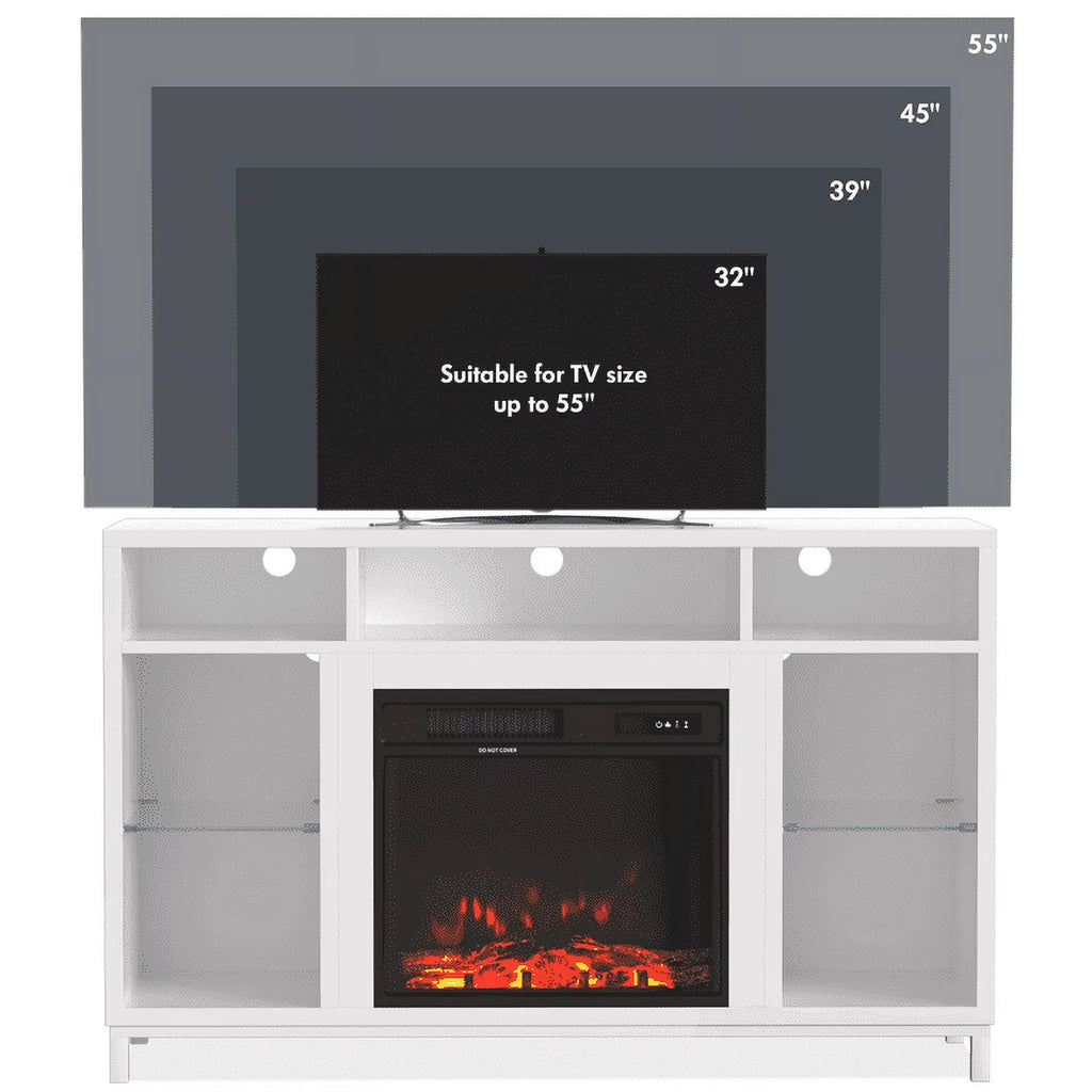 47'' TV Stand with 18" Electric Fireplace U8045