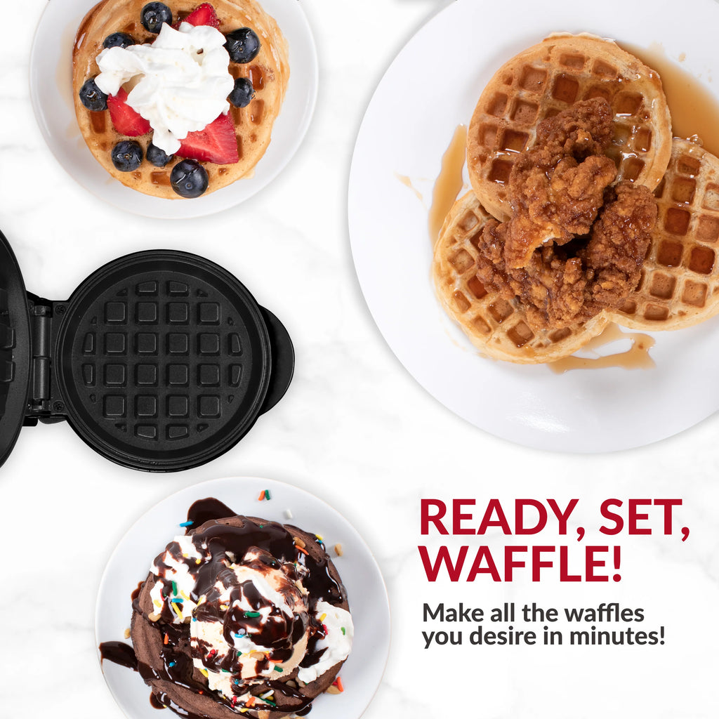 Personal Electric Waffle Maker, White M65312