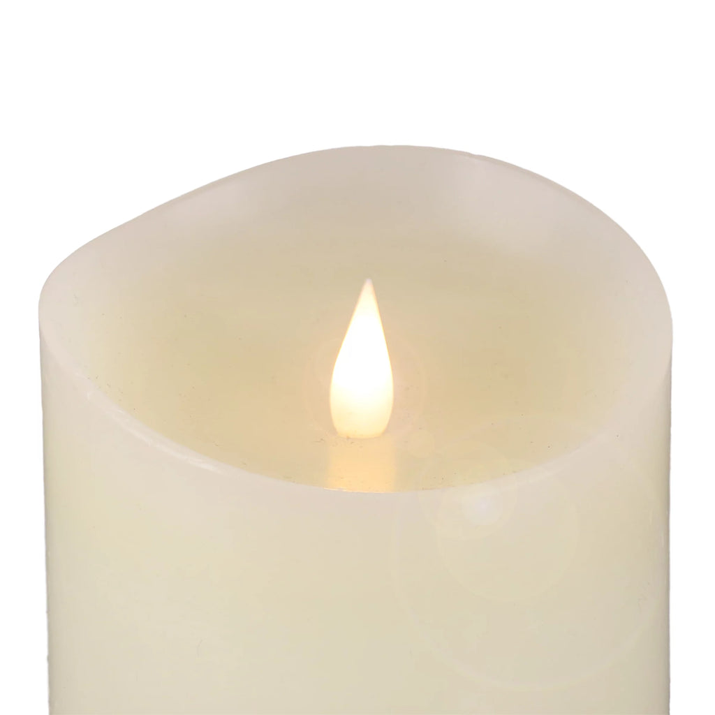 Ivory Flameless Candle with Remote P8583
