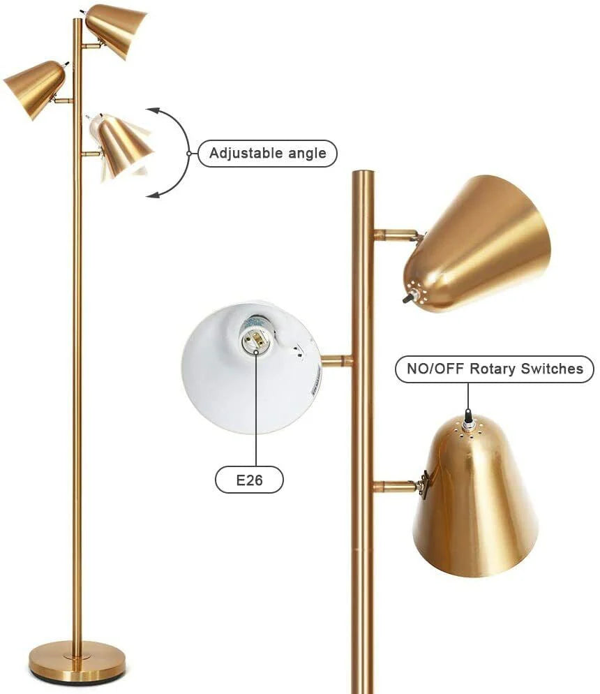 Adjustable Floor Lamp Gold W963