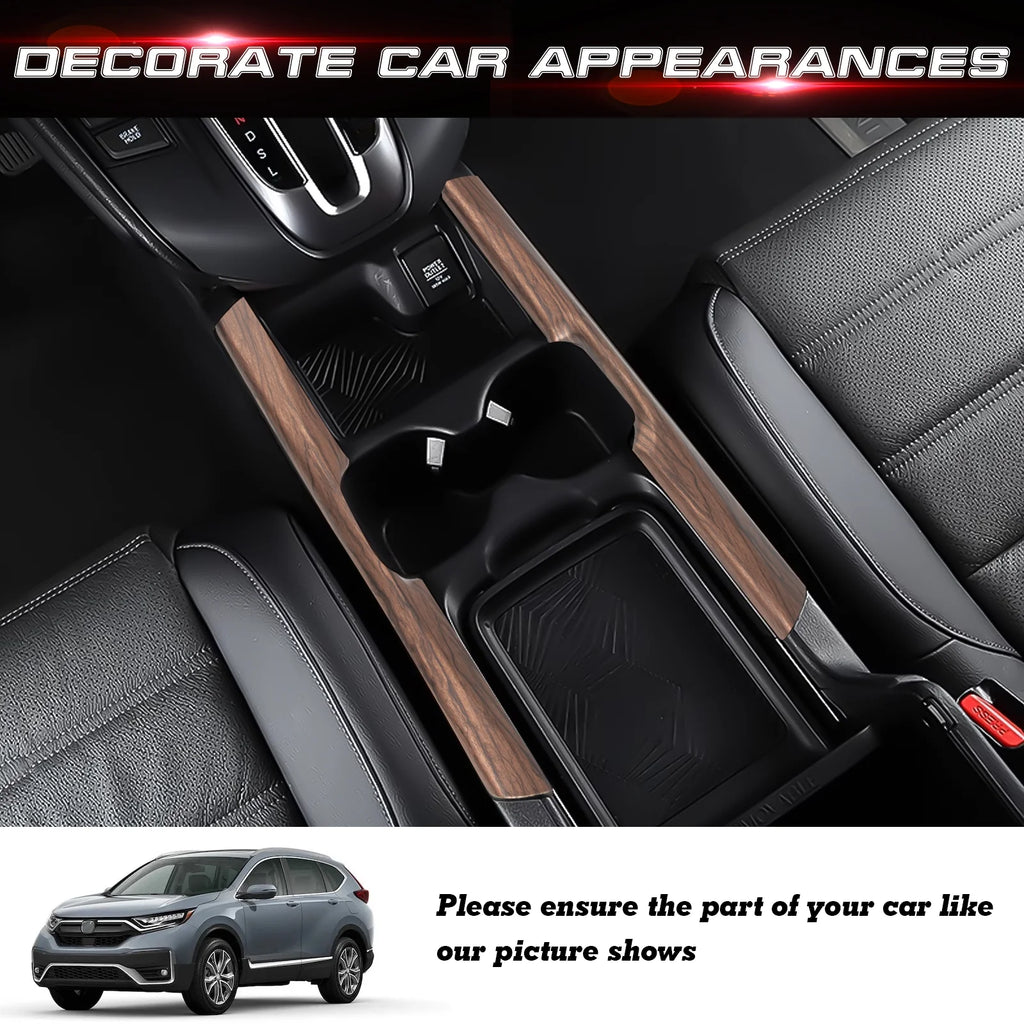Center Console Cup Holder Side Panel Molding Cover Trim Peach Wood Grain H960735
