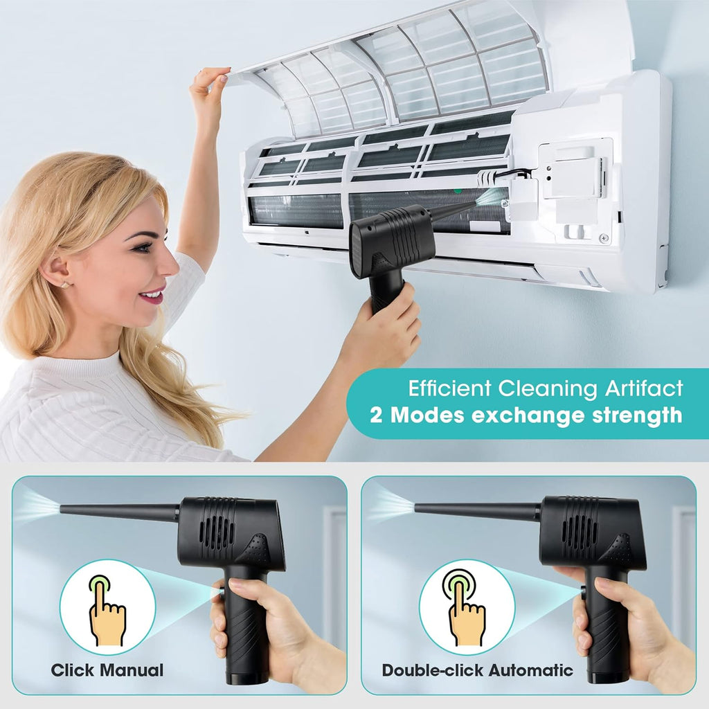 Cordless Electric Compressed Air Duster 33000 RPM 6000mAh Reusable Portable Air Duster C5512