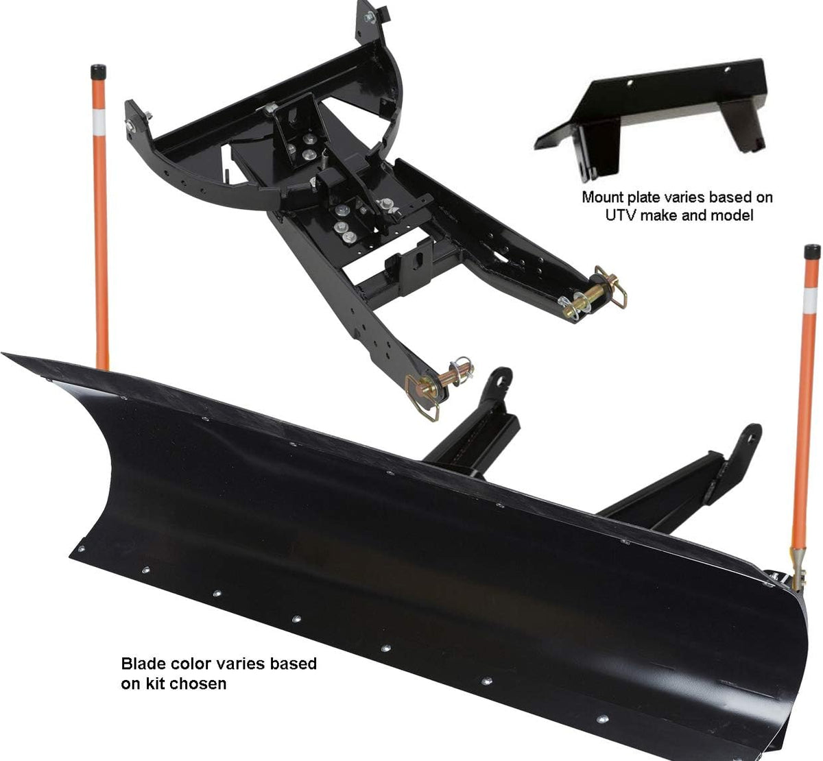 72" Red UTV Snow Plow Kit J224