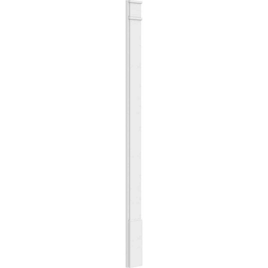 Plain PVC Pilaster with Standard Capital & Base (Pair) H353