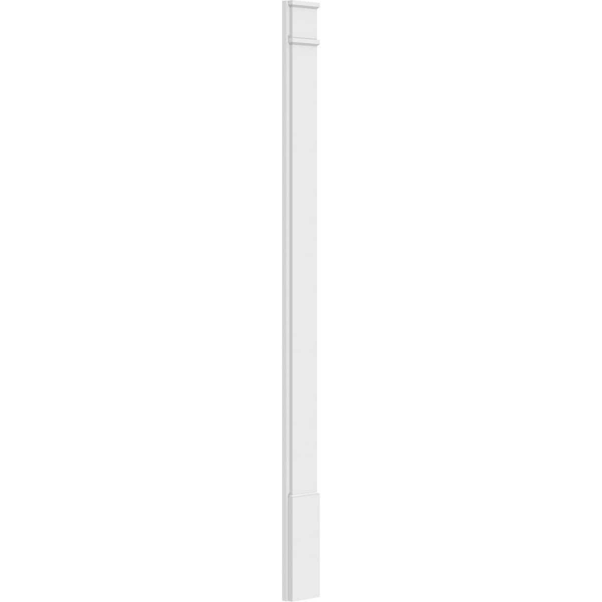 Plain PVC Pilaster with Standard Capital & Base (Pair) H353