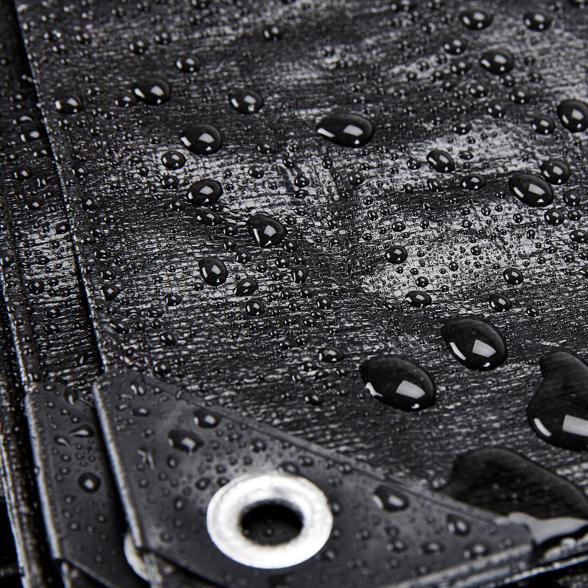 12 ft. x 20 ft. Silver and Black Weather-Resistant Tarp H11395