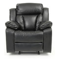 Black Faux Leather Reclining Chair S987355