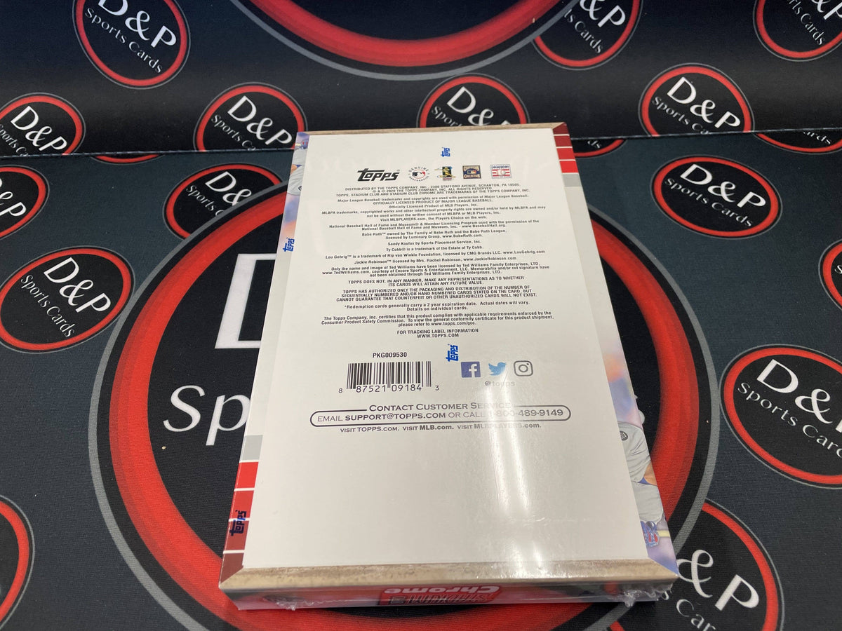 2020 Topps Stadium Club Chrome Baseball Hobby Box B6547