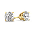 14k Yellow Gold Diamond Stud Earrings A99270