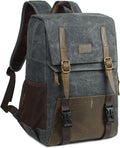 Canvas Water-repellent 15 inch Laptop DSLR SLR Backpack X5855